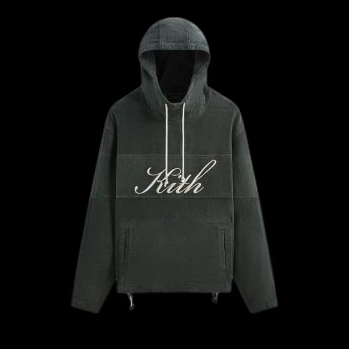 Kith Washed Corduroy Caden Hoodie 'Machine'