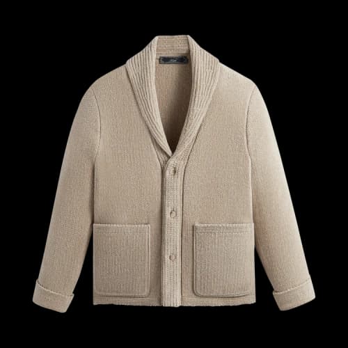 Kith Francis Chenille Shawl Coat 'Sediment'
