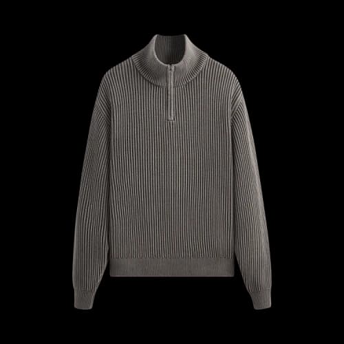 Kith 101 Garment Dyed Wyona Quarter Zip 'Tarmac'