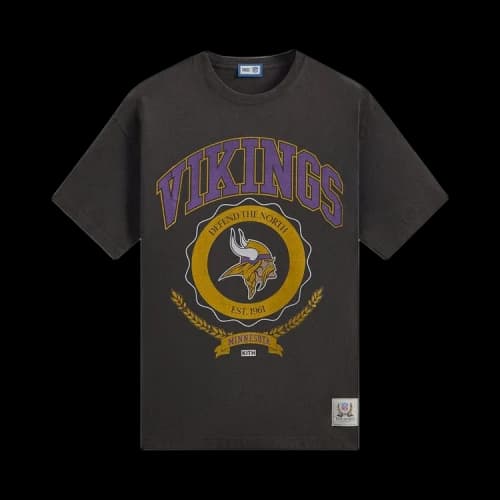Kith For The NFL: Vikings Vintage Tee 'Black'