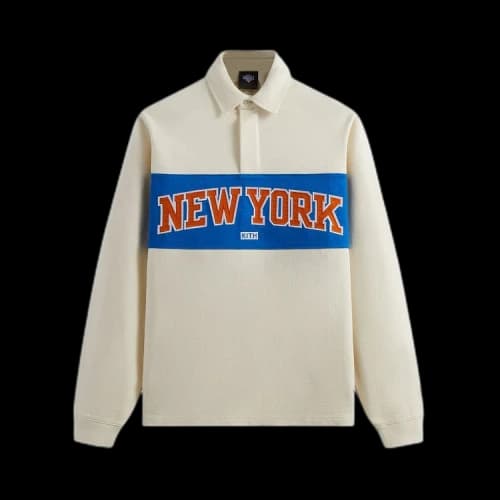 Kith For The New York Knicks Long-Sleeve Rugby Shirt 'Silk'