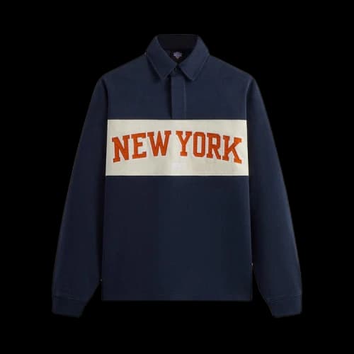 Kith For The New York Knicks Long-Sleeve Rugby Shirt 'Nocturnal'