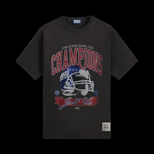 Kith For The NFL: Giants Superbowl Vintage Tee 'Black'