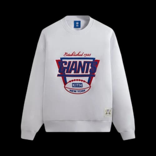 Kith For The NFL: Giants 1925 Nelson Crewneck 'White'