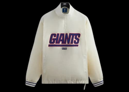 Kith x NFL Giants Nylon Mock Neck Quarter Zip Nano