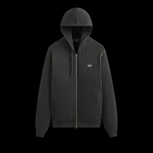 Kith Herringbone Fleece Williams V Hoodie 'Machine'