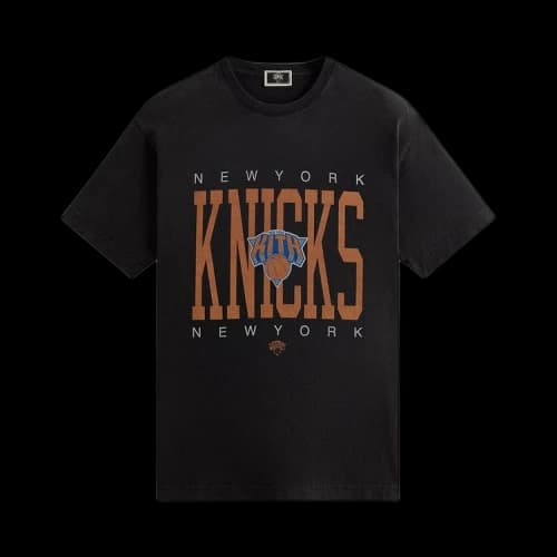 Kith For The New York Knicks Home Court Vintage Tee 'Black'