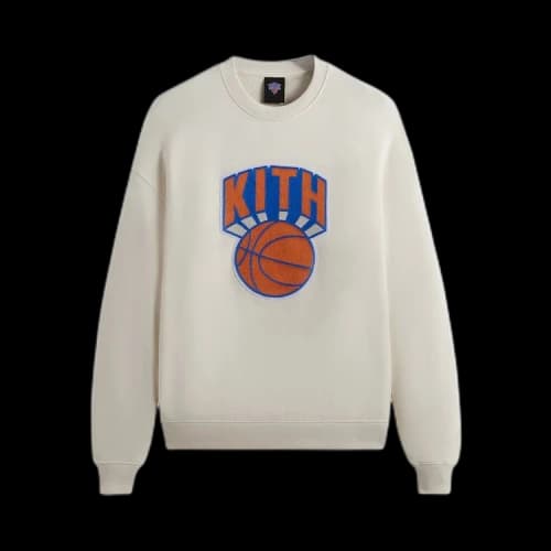 Kith For The New York Knicks Retro NY Nelson Crewneck 'Sandrift'