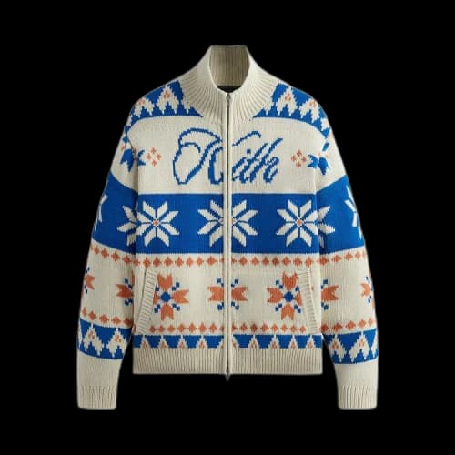 Kith Wyona Full Zip Sweater 'Sandrift'