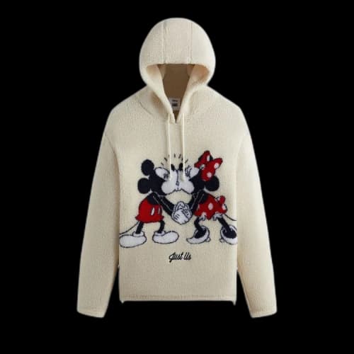 Kith For Mickey & Friends Sherpa Hoodie 'Sandrift'