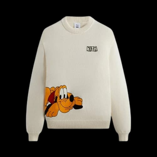 Kith For Mickey & Friends Pluto Crewneck Sweater 'Sandrift'
