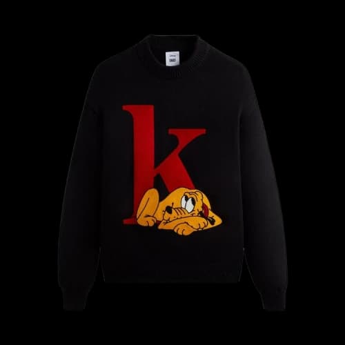 Kith For Mickey & Friends Pluto K Crewneck Sweater 'Black'