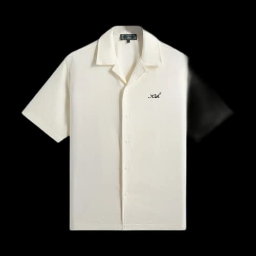 Kith Silk Cotton Thompson Camp Collar Shirt 'Sandrift'