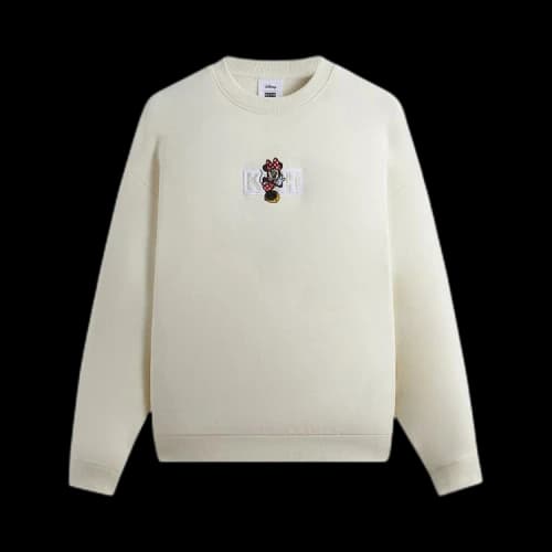 Kith For Mickey & Friends Cyber Monday Minnie Classic Logo Crewneck 'Sandrift'