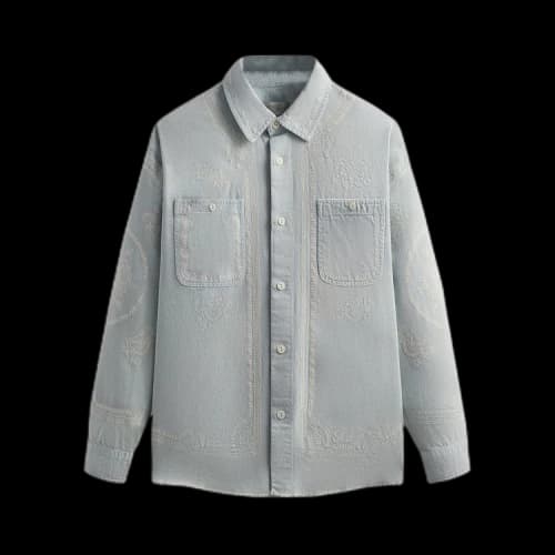 Kith Raw Hem Denim Apollo Shirt 'Breath'