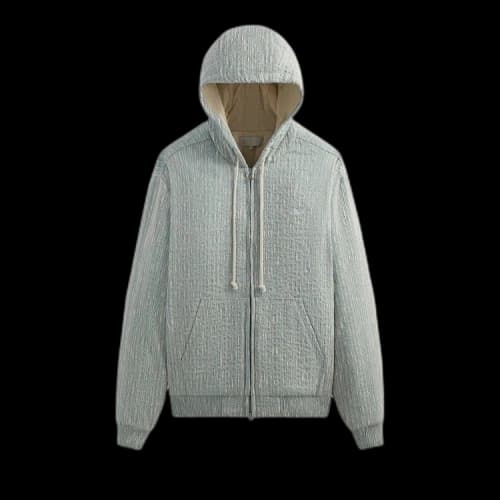 Kith Slub Boucle Sierra Zip Hoodie 'Glaze'