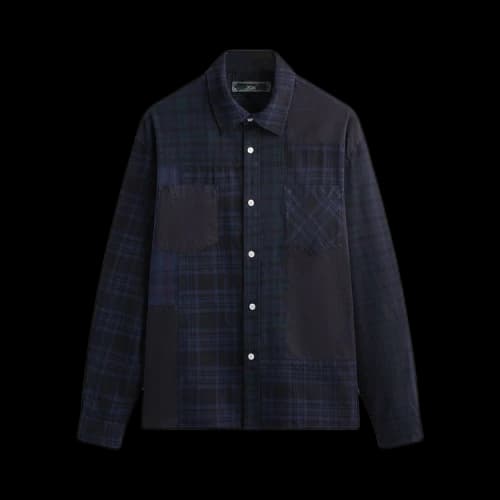 Kith Patchwork Jaydin Buttondown Shirt 'Nocturnal'