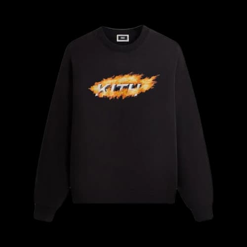 Kith Orbit Flame Vintage Nelson Crewneck 'Black'