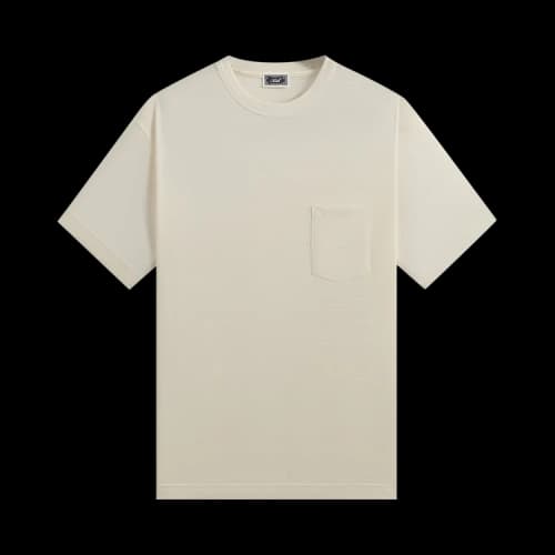 Kith Pointelle Mesh Leonard Pocket Tee 'Sandrift'