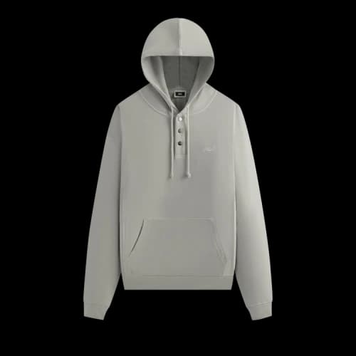 Kith Crystal Wash Interlock Williams Iv Hoodie 'Concrete'