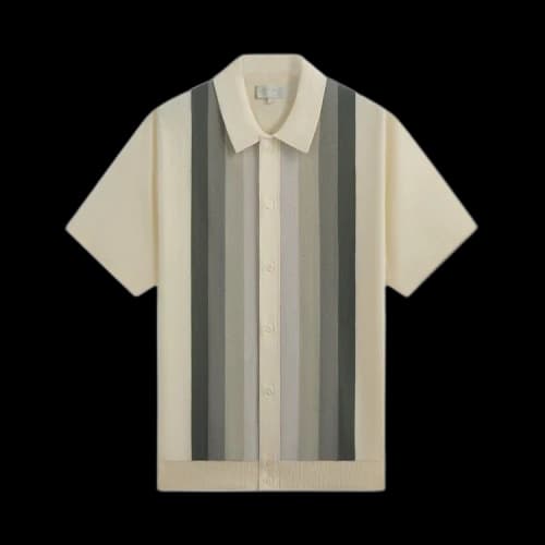 Kith Tilden Short-Sleeve Button Up Polo 'Sandrift'