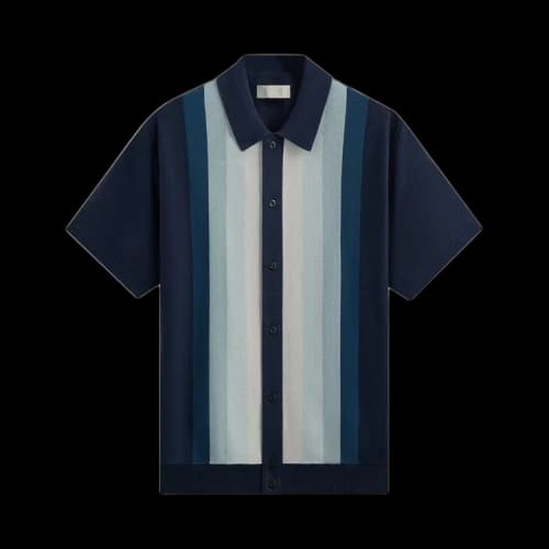 Kith Tilden Short-Sleeve Button Up Polo 'Nocturnal'