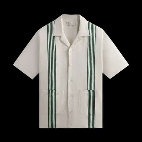 Kith Stripe Combo Reade Shirt 'Conifer'