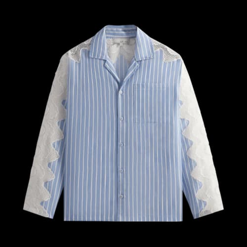 Kith & Kin Lace Combo Adonis Camp Collar Shirt 'Cast'