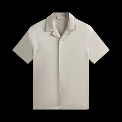 Kith & Kin Washed Satin Landon Souvenir Shirt 'Veil'