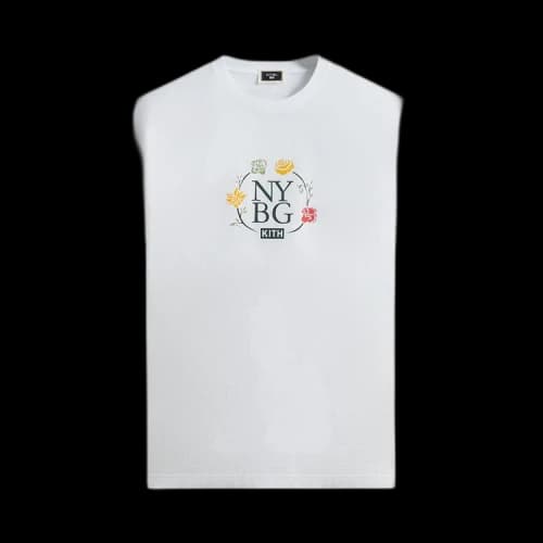 Kith x New York Botanical Garden Logo Vintage Tee 'White'