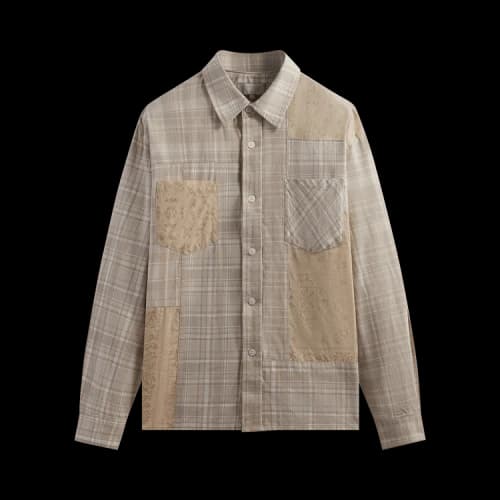 Kith Patchwork Jaydin Buttondown Shirt 'Sediment'