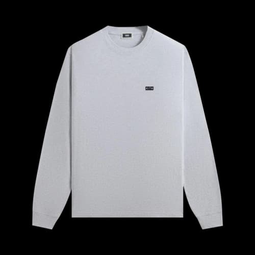 Kith Long-Sleeve Lax Tee Light Heather Grey 'Black'