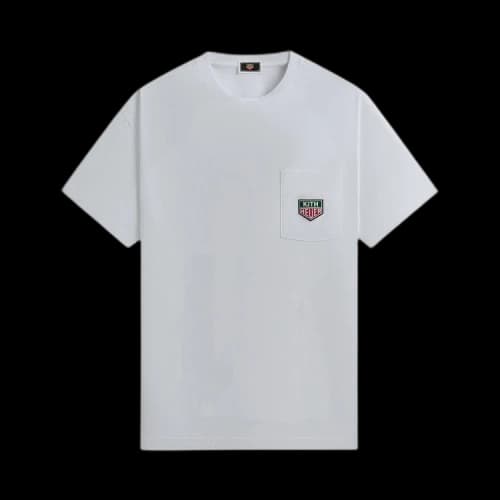 Kith x TAG Heuer Formula 1 Badge Pocket Tee White