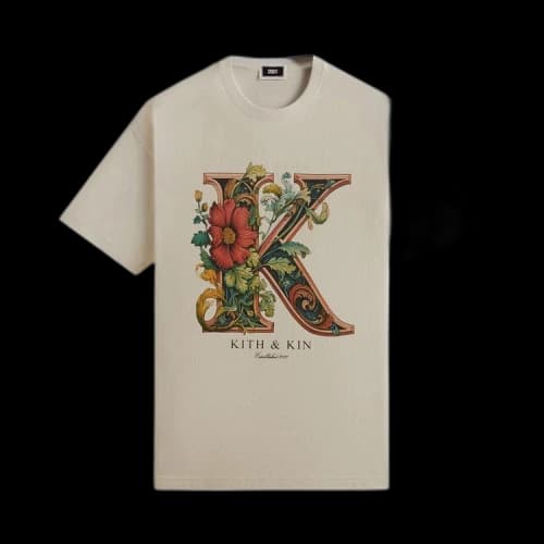 Kith Floral K Vintage Tee 'Sandrift'