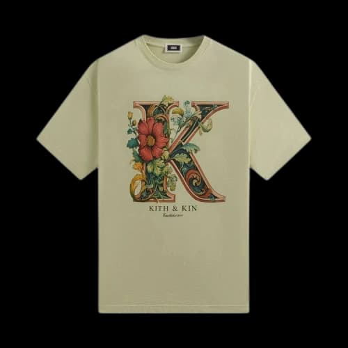 Kith Floral K Vintage Tee 'Stoneware'