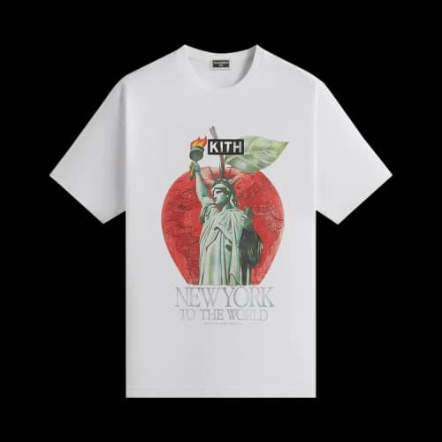 Kith NY to the World Liberty Apple Vintage Tee 'White'
