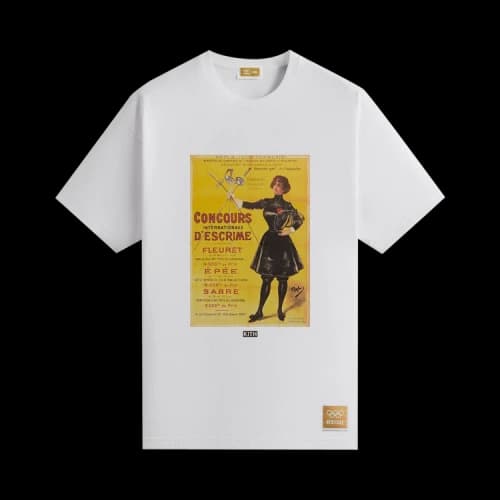 Kith For Olympics Heritage Paris 1900 Vintage Tee 'White'