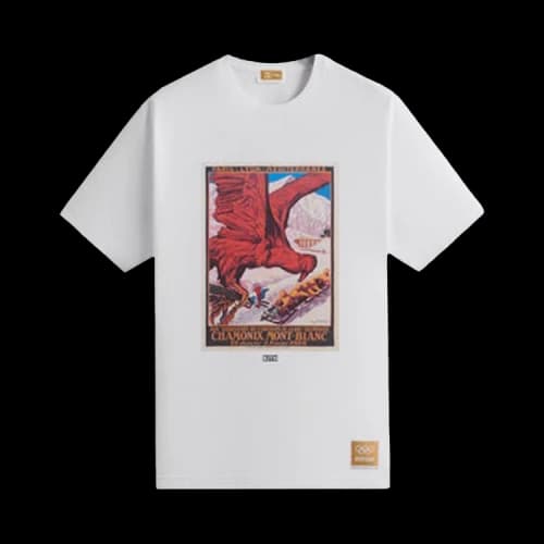 Kith For Olympics Heritage Chamonix 1924 Vintage Tee 'White'