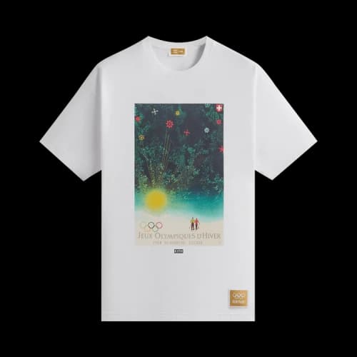 Kith For Olympics Heritage St. Moritz 1948 Vintage Tee 'White'