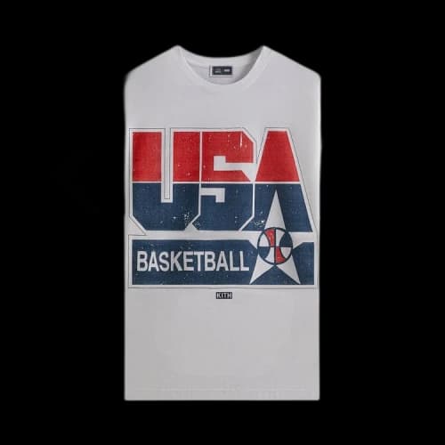 Kith For USA Basketball Champions Vintage Tee 'White'