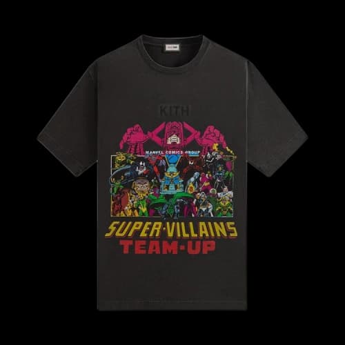 Kith x Marvel Team Up Vintage Tee 'Black'