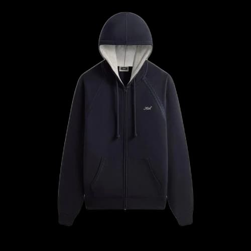 Kith Vale Raglan Full Zip Hoodie 'Admiral'