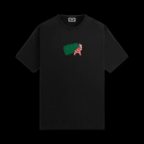 Kith Kithmas Comic Santa Tee Black