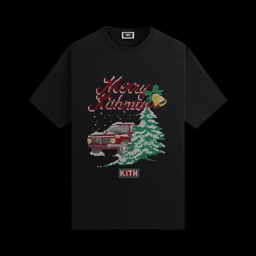 Kith Kithmas Needlepoint Tee Black