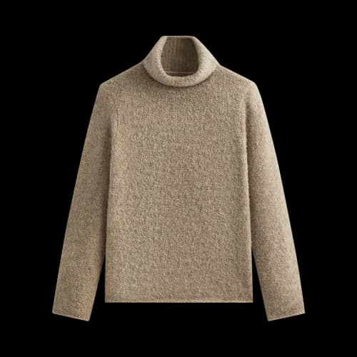 Kith & Kin Speckled Boucle Walker Turtleneck 'Wren'