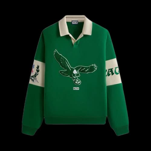 Kith & '47 for the NFL: Eagles Nelson Collared Pullover 'Parrot'