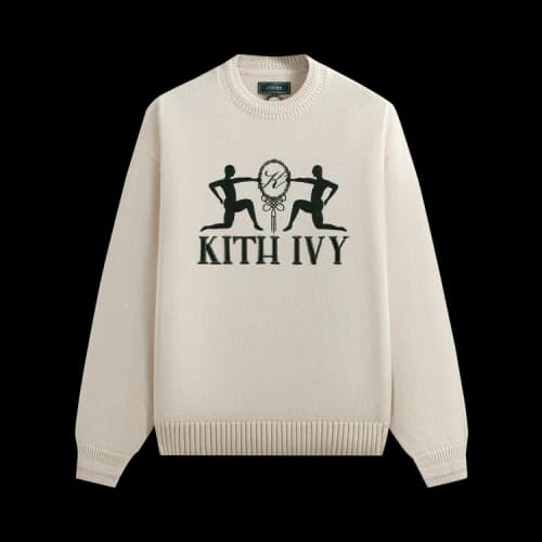 Kith Ivy Emblem Crewneck Sweater 'Sandrift'