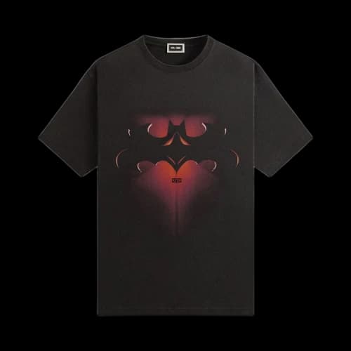 Kith x Batman Batman and Robin Logo Vintage Tee 'Black'