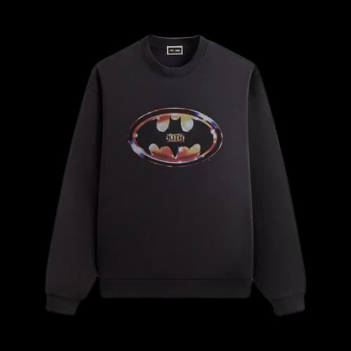 Kith x Batman Logo Vintage Nelson Crewneck 'Black'