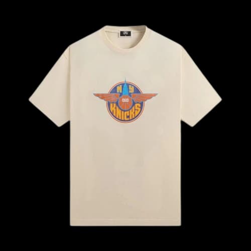 Kith For The New York Knicks Wingman Vintage Tee 'Sandrift'